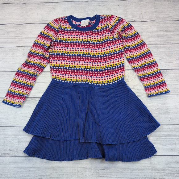 6 Hanna Andersson Family Brights Sweater Dress - Picture 1 of 6